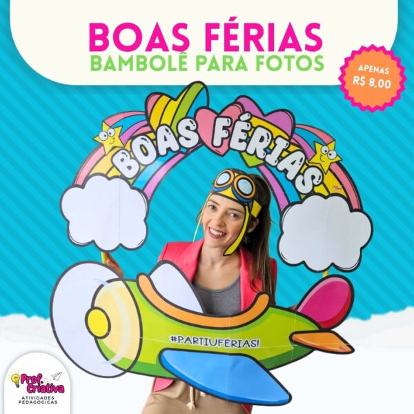 MOLDURA PARA BAMBOLÊ - BOAS FÉRIAS