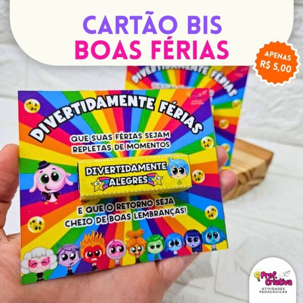CARTÕES PARA BIS - BOAS FÉRIAS