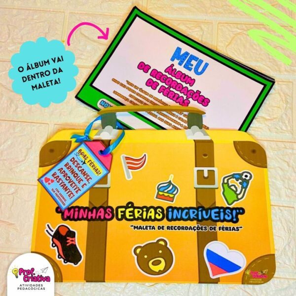 MALETA ÁLBUM: MINHAS FÉRIAS INCRÍVEIS - Imagem 2