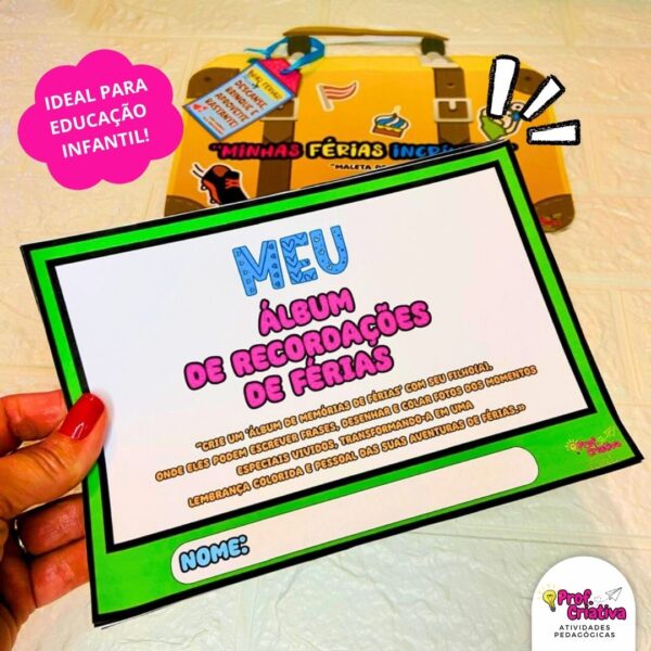 MALETA ÁLBUM: MINHAS FÉRIAS INCRÍVEIS - Imagem 3