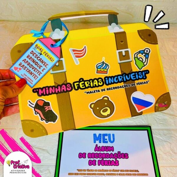 MALETA ÁLBUM: MINHAS FÉRIAS INCRÍVEIS - Imagem 4
