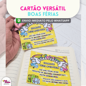 CARTÕES VERSÁTEIS - BOAS FÉRIAS