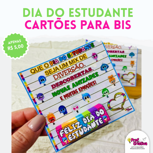 CARTÕES PARA BIS - DIA DO ESTUDANTE