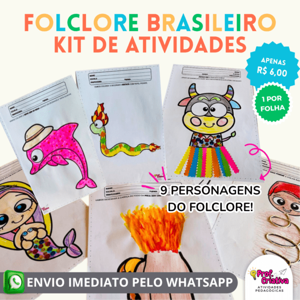 KIT DE ATIVIDADES - FOLCLORE BRASILEIRO - Imagem 2