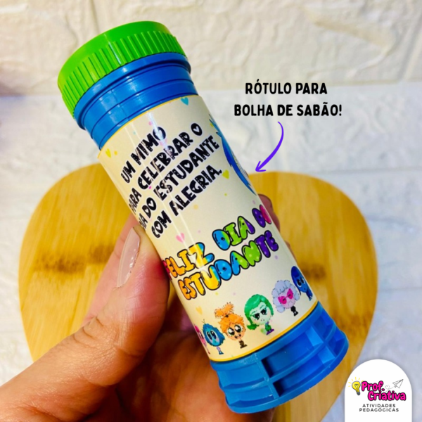 KIT PORTA-PIRULITO E BOLHA DE SABÃO - DIA DO ESTUDANTE - Imagem 2