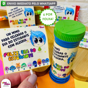 KIT PORTA-PIRULITO E BOLHA DE SABÃO - DIA DO ESTUDANTE