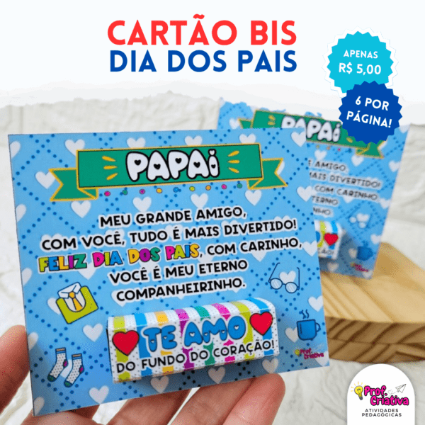 CARTÕES PARA BIS - DIA DOS PAIS