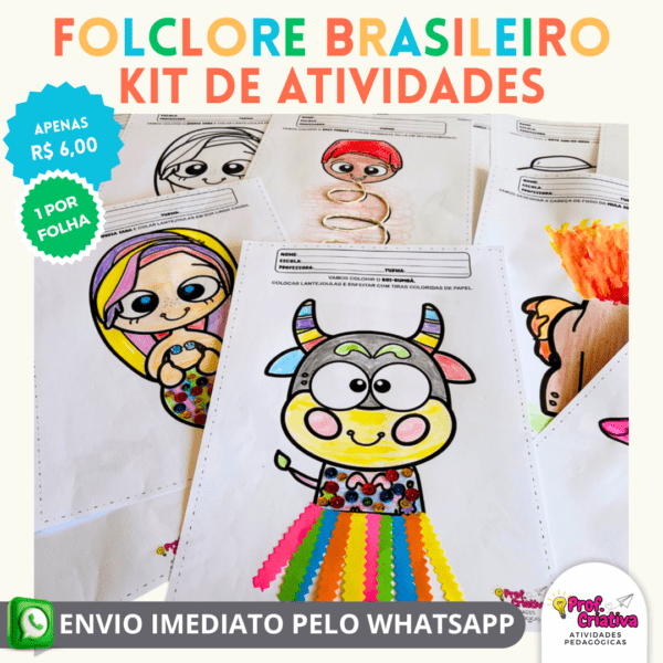 KIT DE ATIVIDADES - FOLCLORE BRASILEIRO