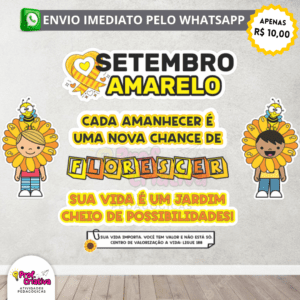 PAINEL FLORESCER - SETEMBRO AMARELO