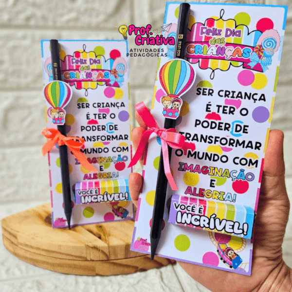 PORTA-LÁPIS E BIS - DIA DAS CRIANÇAS