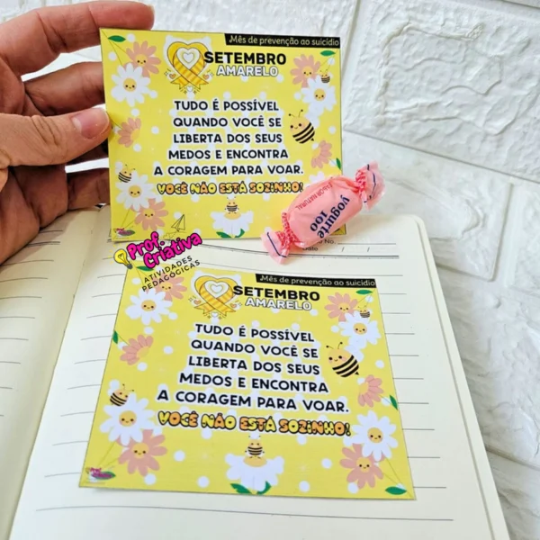 CARTÕES - SETEMBRO AMARELO