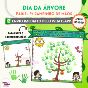 PAINEL CARIMBO DE MÃOS - DIA DA ÁRVORE