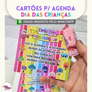 CARTÕES PARA AGENDA - DIA DAS CRIANÇAS
