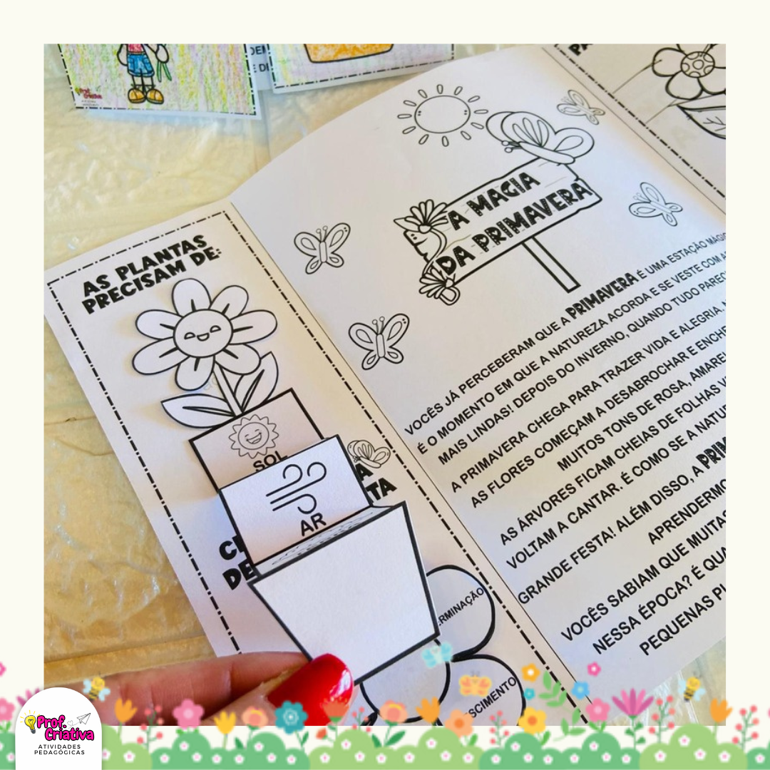 LAPBOOK - PRIMAVERA - Imagem 3