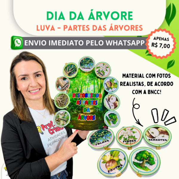 LUVA DE HISTÓRIA - DESCOBRINDO AS PARTES DA ÁRVORE