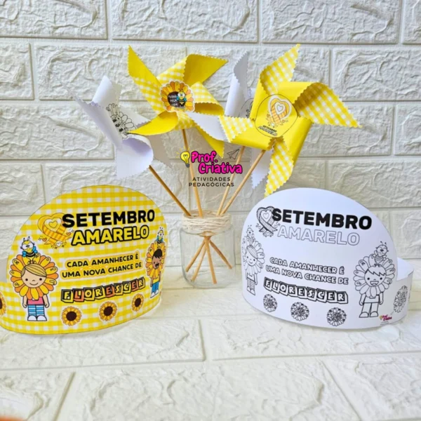 KIT CATA-VENTO E COROA - SETEMBRO AMARELO - Image 3