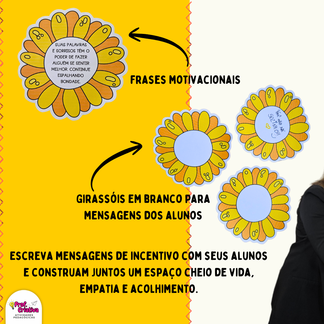 JARDIM DE GIRASSÓIS - ESPELHO/MURAL - SETEMBRO AMARELO - Imagem 3