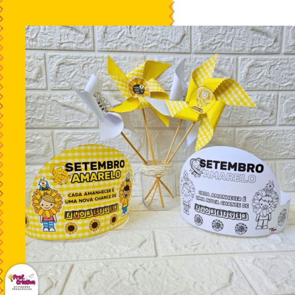 KIT CATA-VENTO E COROA - SETEMBRO AMARELO - Imagem 2