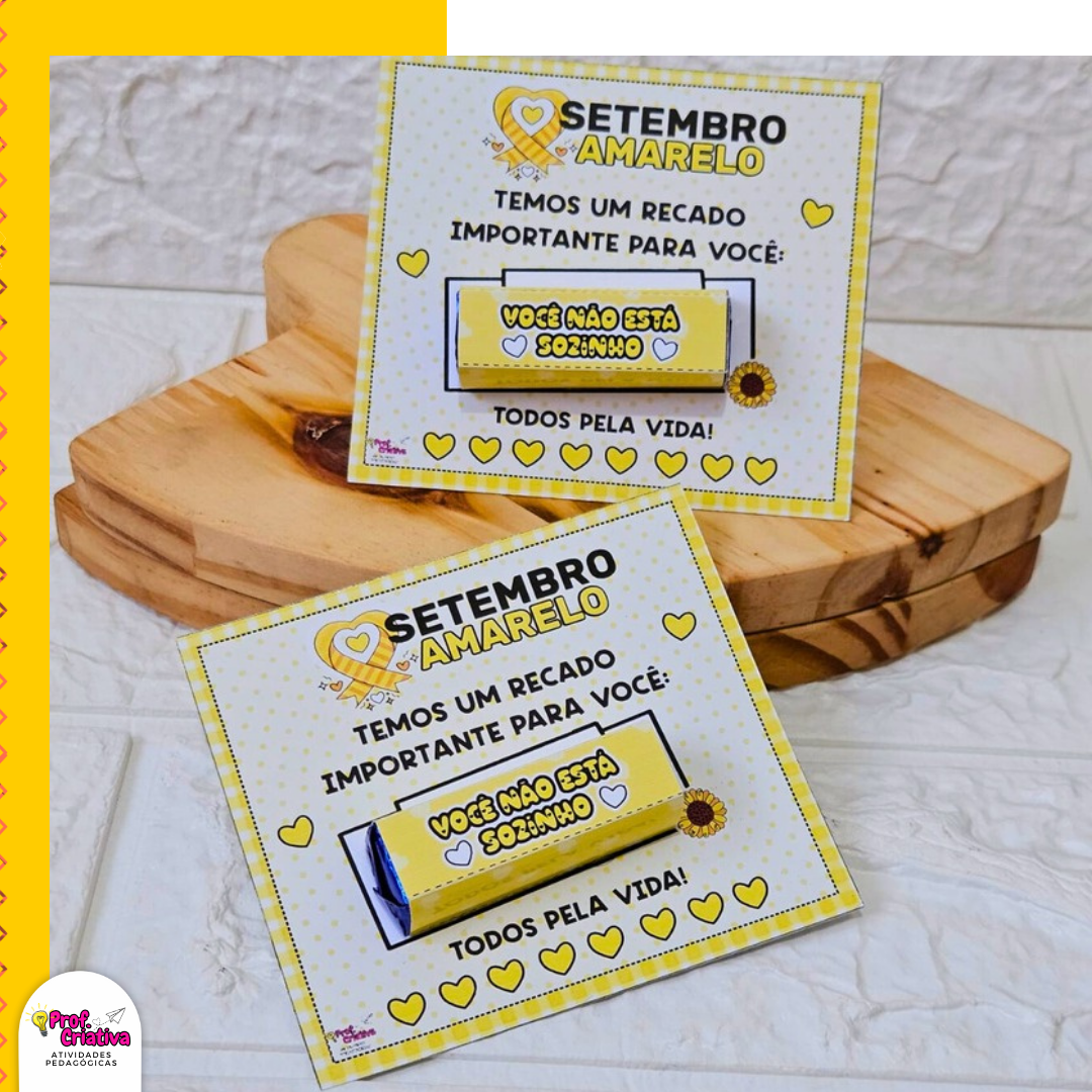 CARTÕES PARA BIS - SETEMBRO AMARELO - Imagem 2
