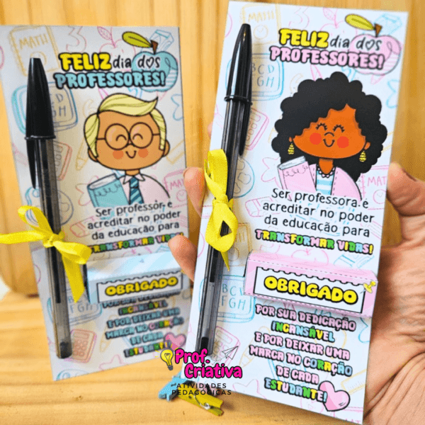 PORTA-CANETA E BIS - DIA DOS PROFESSORES