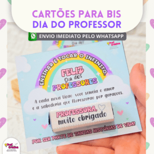 CARTÕES PARA BIS - DIA DOS PROFESSORES
