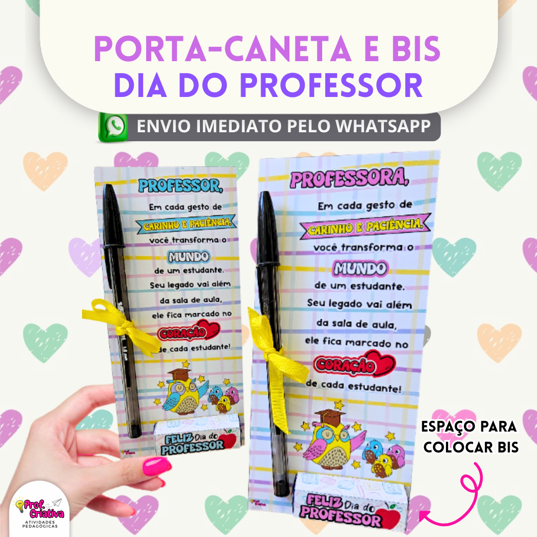 PORTA-CANETA E BIS - CORUJINHA