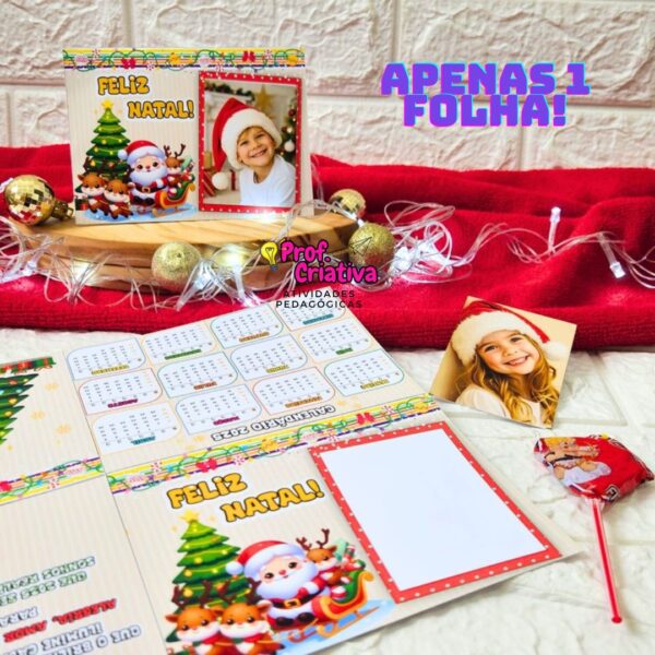 CARTÃO CALENDÁRIO E PORTA-RETRATO- NATALINO - Image 2