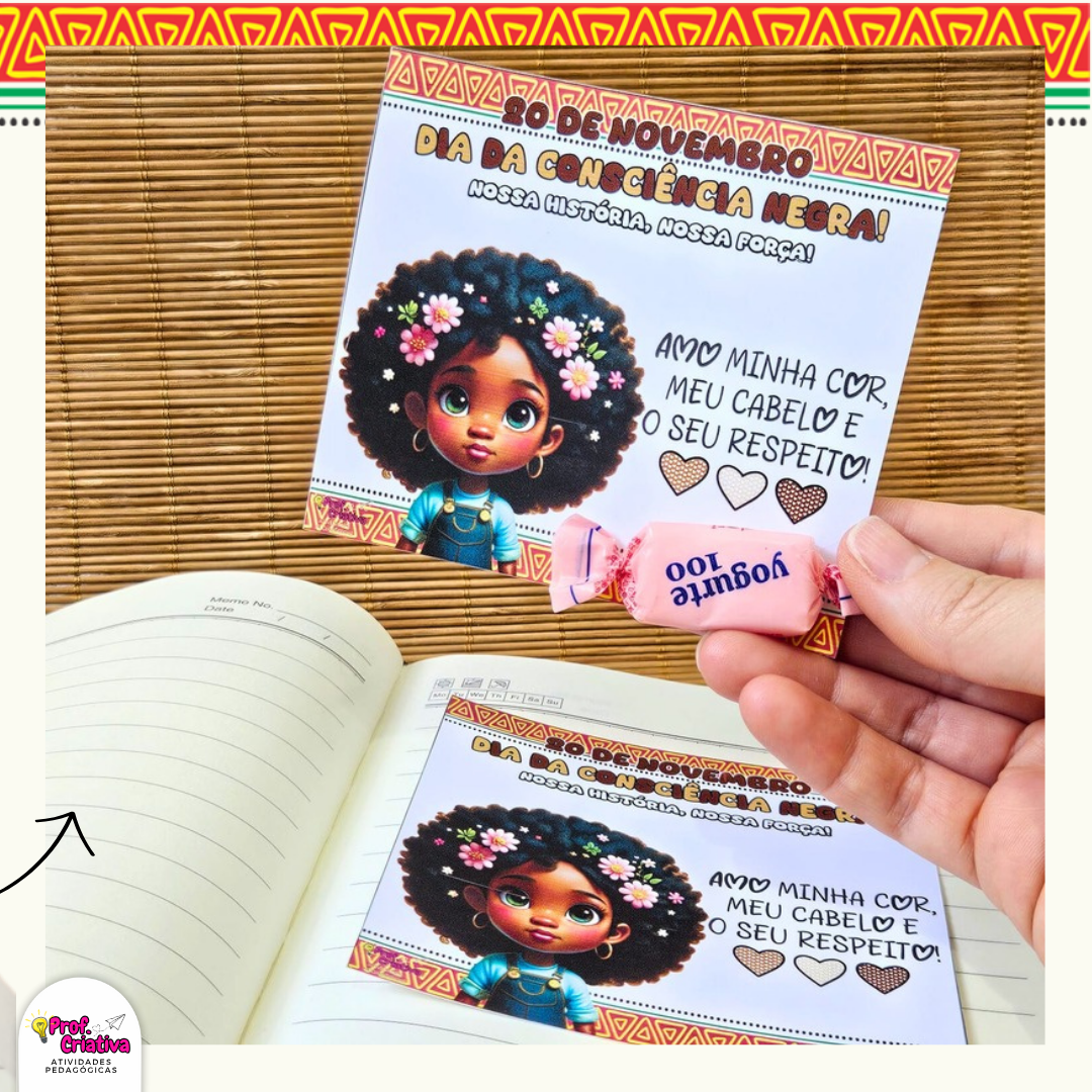 CARTÕES MENINA - DIA DA CONSCIÊNCIA NEGRA - Imagem 2