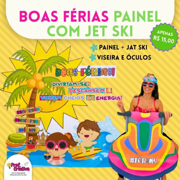 KIT PAINEL COM JET SKI - BOAS FÉRIAS
