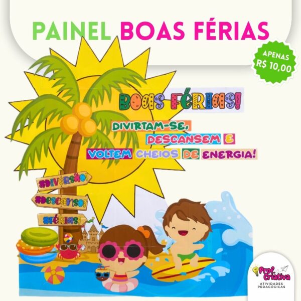 PAINEL BOAS FÉRIAS - PRAIA