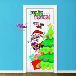 PAINEL DE PORTA - PAPAI NOEL CHEGOU!