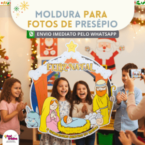 MOLDURA PARA FOTOS - PRESÉPIO DE NATAL