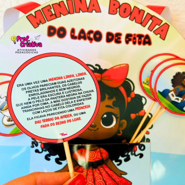 AVENTAL DE HISTÓRIA - MENINA BONITA DO LAÇO DE FITA - Image 4