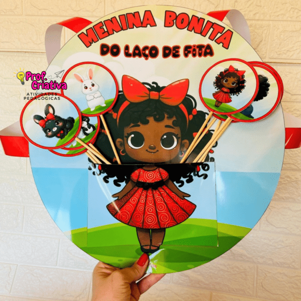 AVENTAL DE HISTÓRIA - MENINA BONITA DO LAÇO DE FITA - Image 2