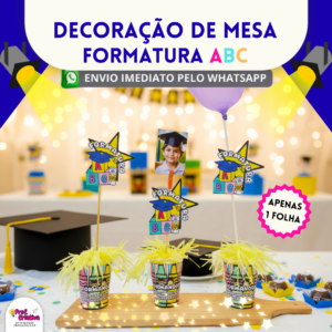 DECORAÇÃO DE MESA - FORMATURA ABC