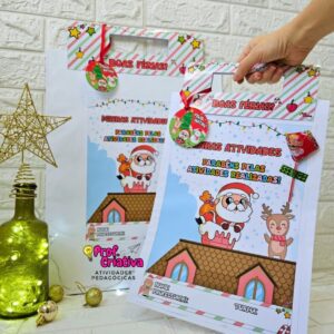 CAPAS, ALÇAS E TAGS PARA ATIVIDADES - NATALINA