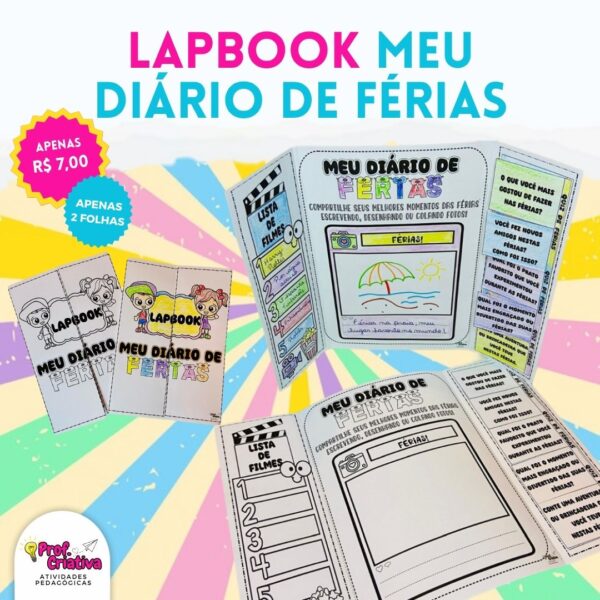 LAPBOOK - MEU DIÁRIO DE FÉRIAS