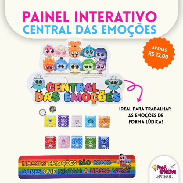 PAINEL INTERATIVO CENTRAL DAS EMOÇÕES - DIVERTIDA MENTE - Imagem 5