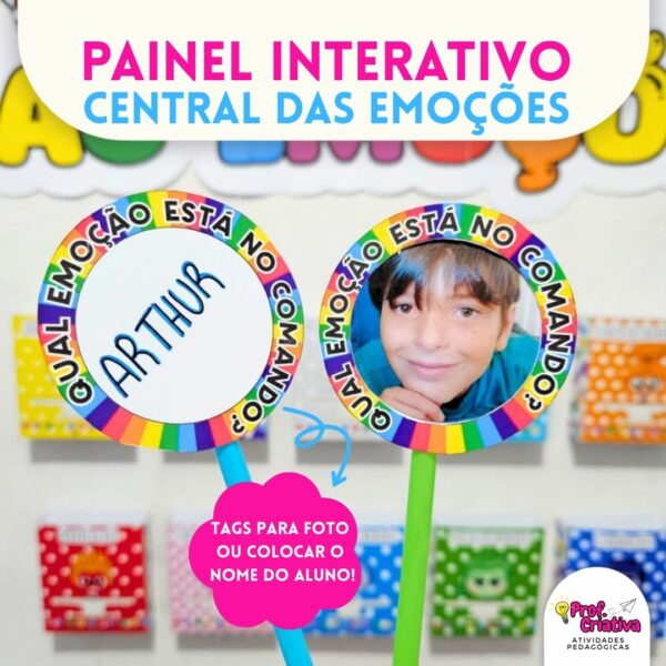 PAINEL INTERATIVO CENTRAL DAS EMOÇÕES - DIVERTIDA MENTE - Imagem 4
