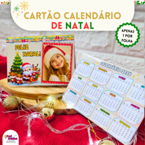 CARTÃO CALENDÁRIO 2026 E PORTA-RETRATO- NATALINO