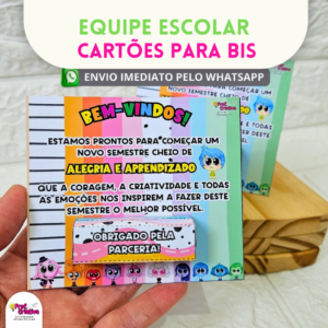CARTÃO PARA BIS - EQUIPE ESCOLAR