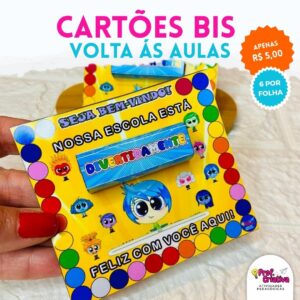 CARTÕES PARA BIS - VOLTA ÀS AULAS - DIVERTIDA MENTE 2