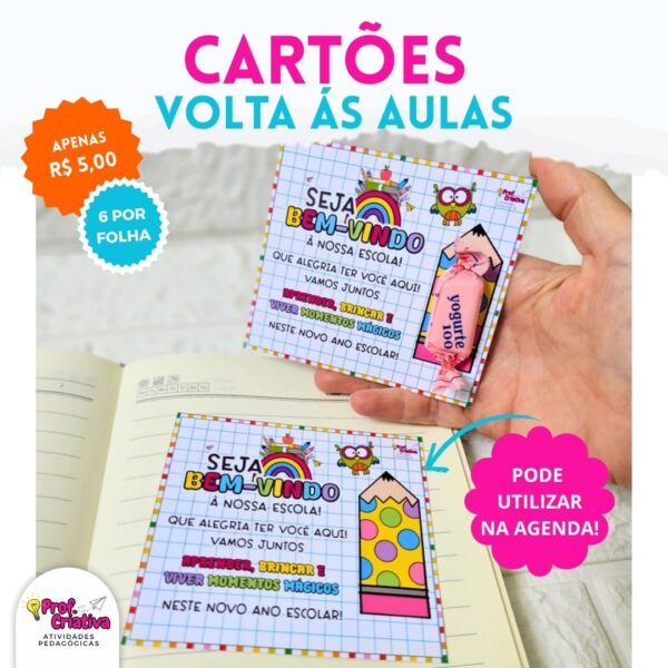 CARTÕES - VOLTA ÀS AULAS