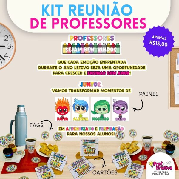 KIT PARA RECEPÇÃO DE PROFESSORES
