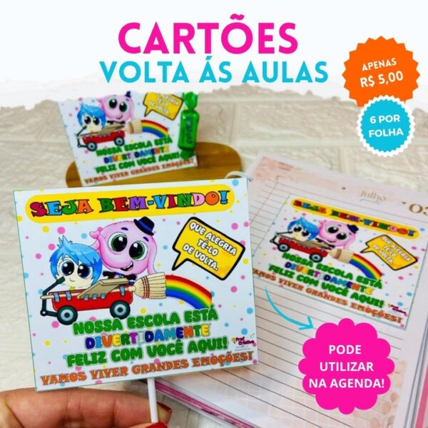 CARTÕES - VOLTA ÀS AULAS - DIVERTIDA MENTE2
