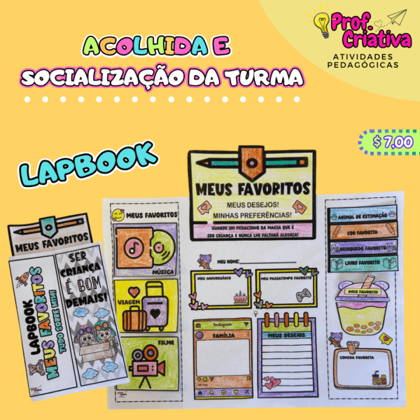 LAPBOOK - MEUS FAVORITOS