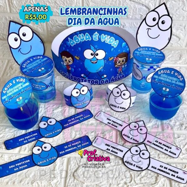 KIT DE LEMBRANCINHAS - DIA MUNDIAL DA ÁGUA