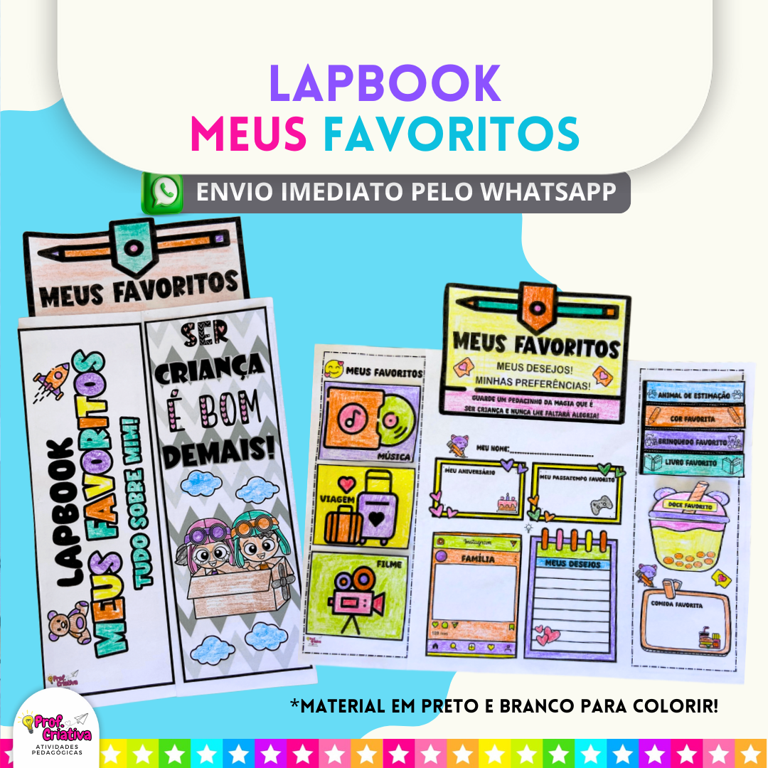 LAPBOOK - MEUS FAVORITOS