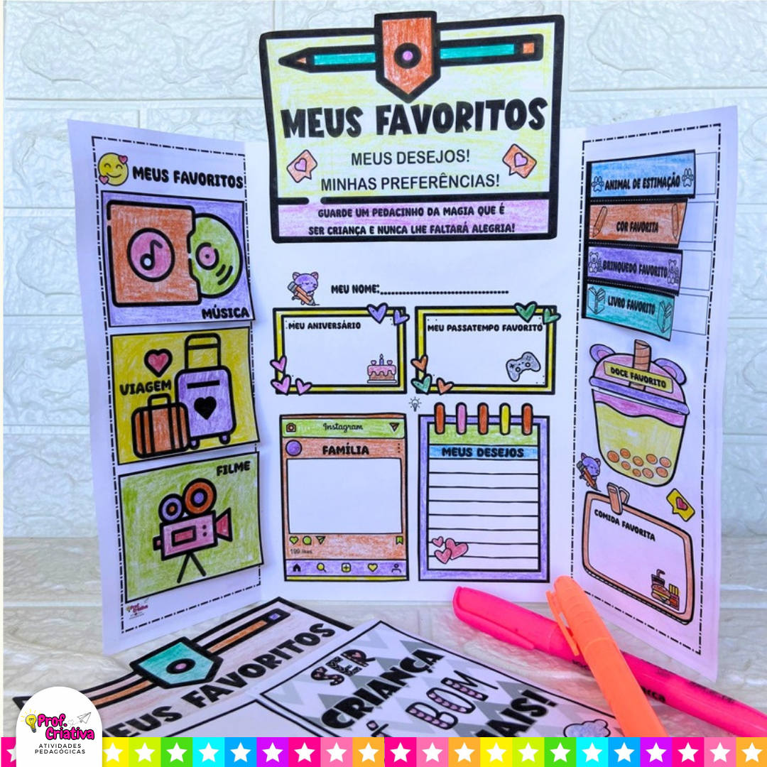 LAPBOOK - MEUS FAVORITOS - Imagem 3