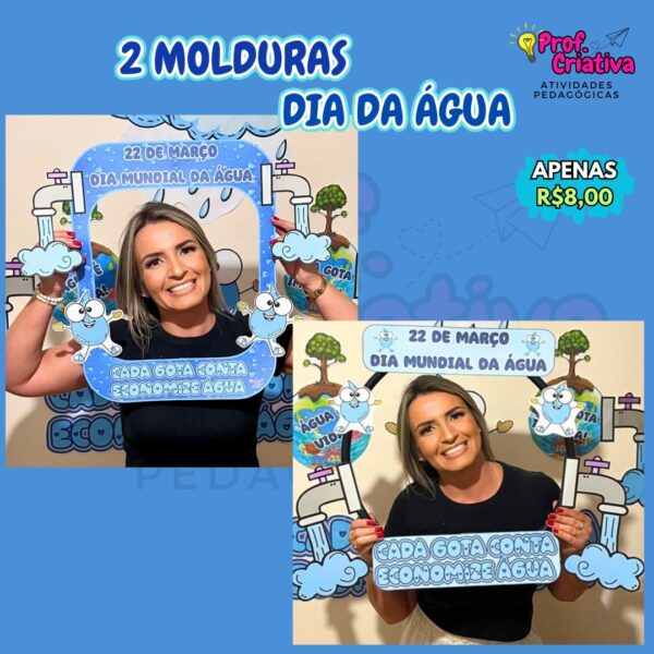 KIT DE MOLDURAS - DIA MUNDIAL DA ÁGUA